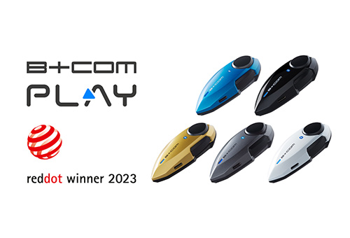 バイク用Bluetoothヘッドセット「B+COM PLAY」が世界的デザイン賞「レッドドットデザイン賞2023」プロダクトデザイン部門を受賞