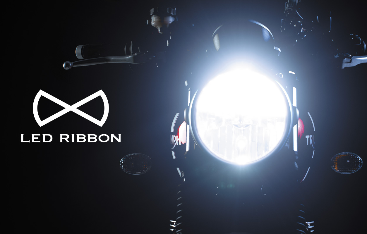 WEBヤングマシン 第3回「革命的な明るさ、バイク用ヘッドライト「LED RIBBON」」