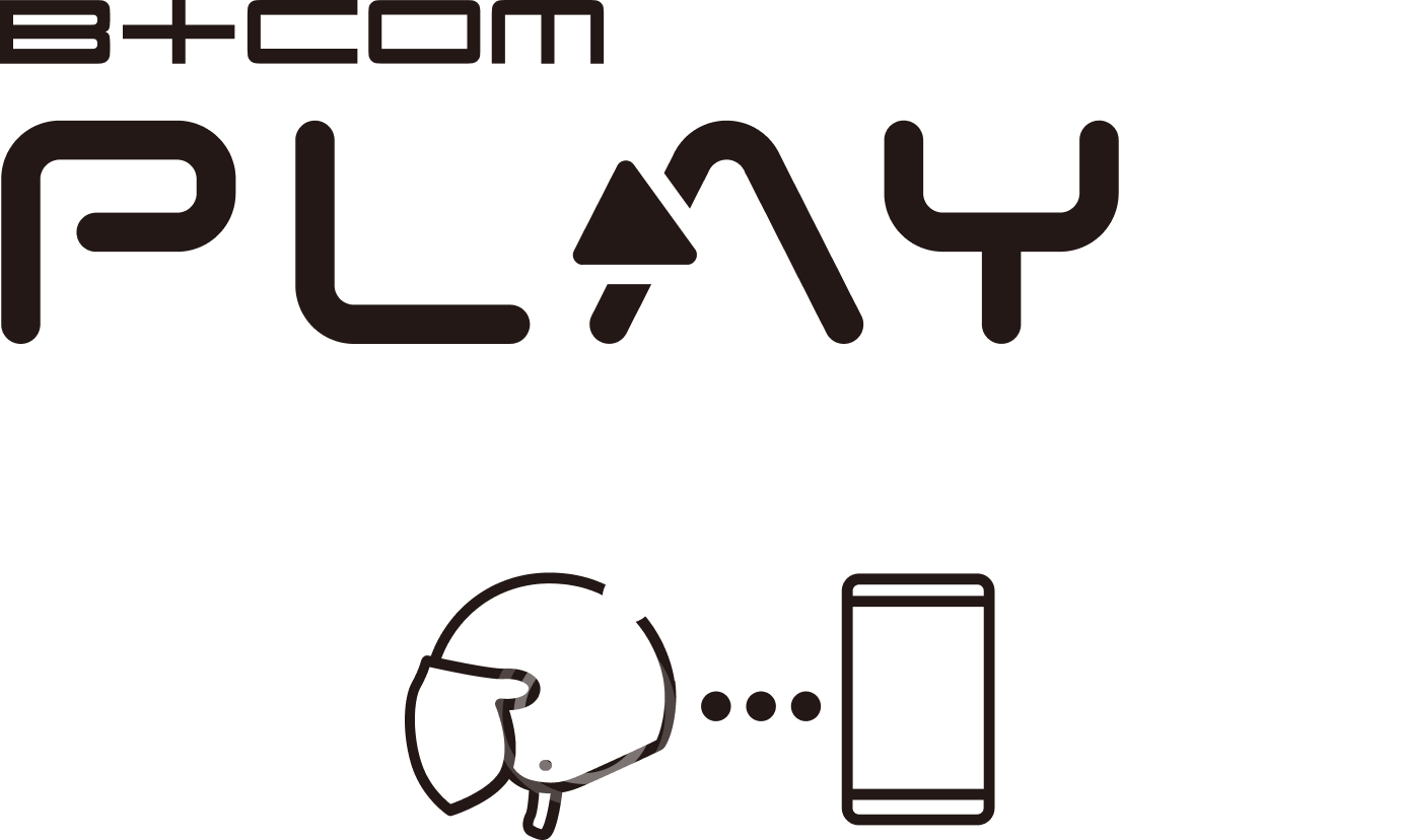 B+COM PLAY ZERO ロゴ