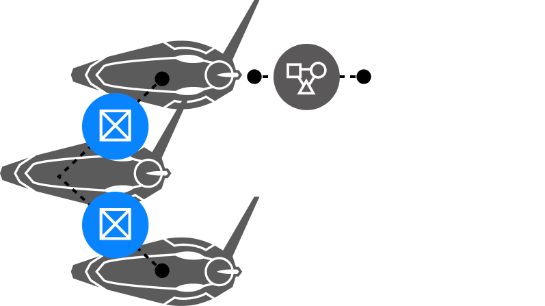 B+LINKとユニバーサルの接続イメージ