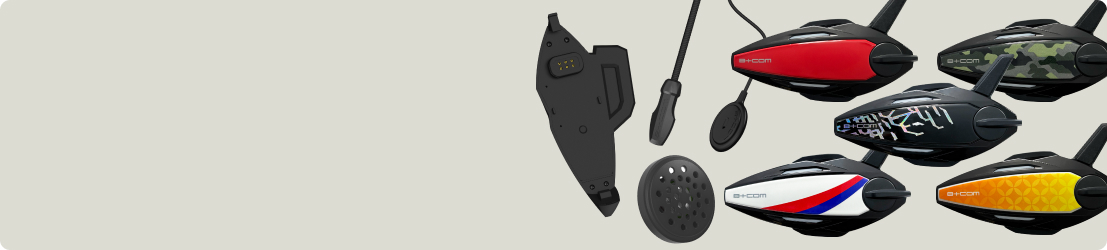 B+COM 7X EVOのオプションアクセサリー