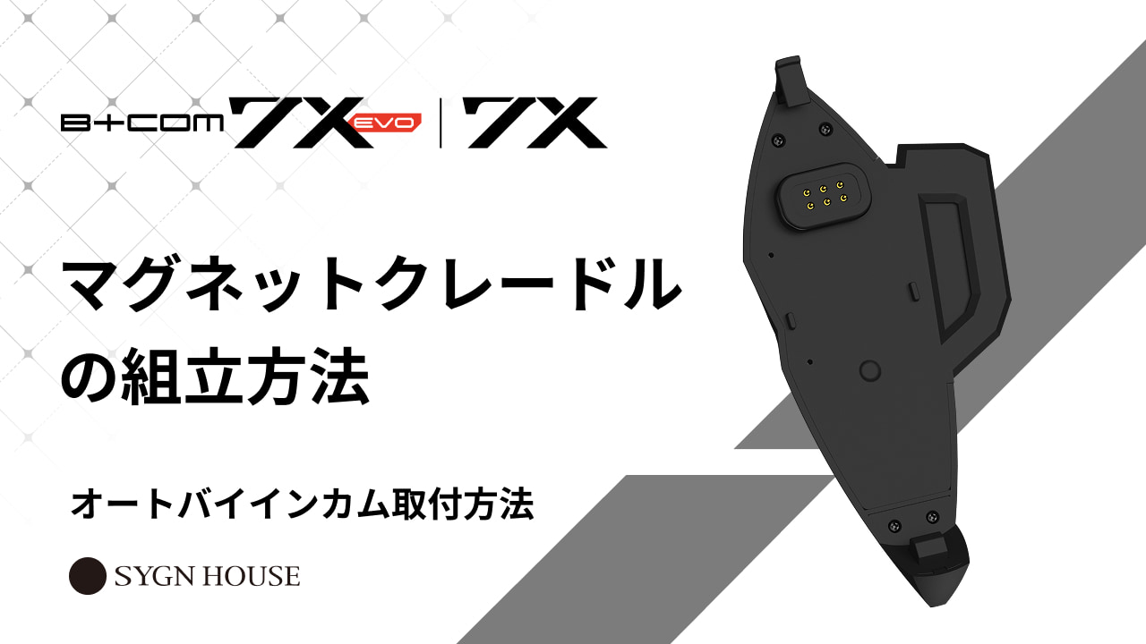 B+COM ベースプレートの組み立てと取付