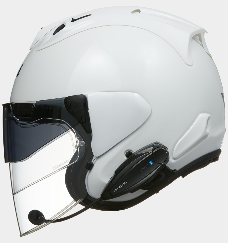 B+COM ONE バイク用インカム フルフェイスヘルメット取付方法 ARAI VZ
