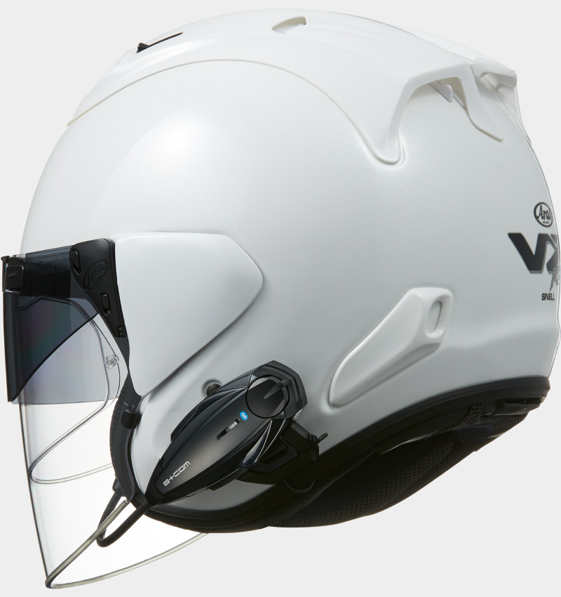 B+COM ONE バイク用インカム フルフェイスヘルメット取付方法 ARAI VZ 