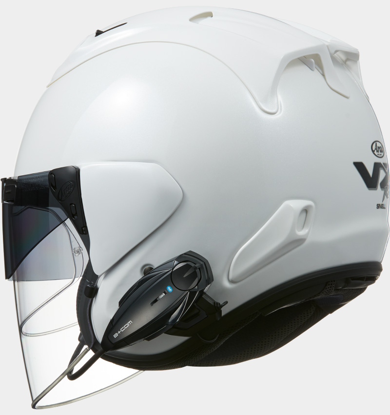 B+COM ONE バイク用インカム フルフェイスヘルメット取付方法 ARAI VZ