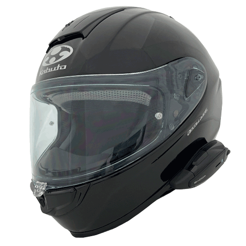 B+COM ONE バイク用インカム フルフェイスヘルメット取付方法 OGK