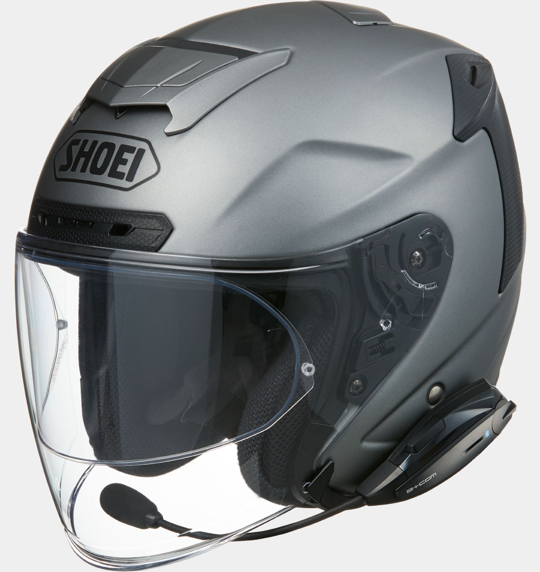 B+COM ONE バイク用インカム ジェットヘルメット取付方法 SHOEI J
