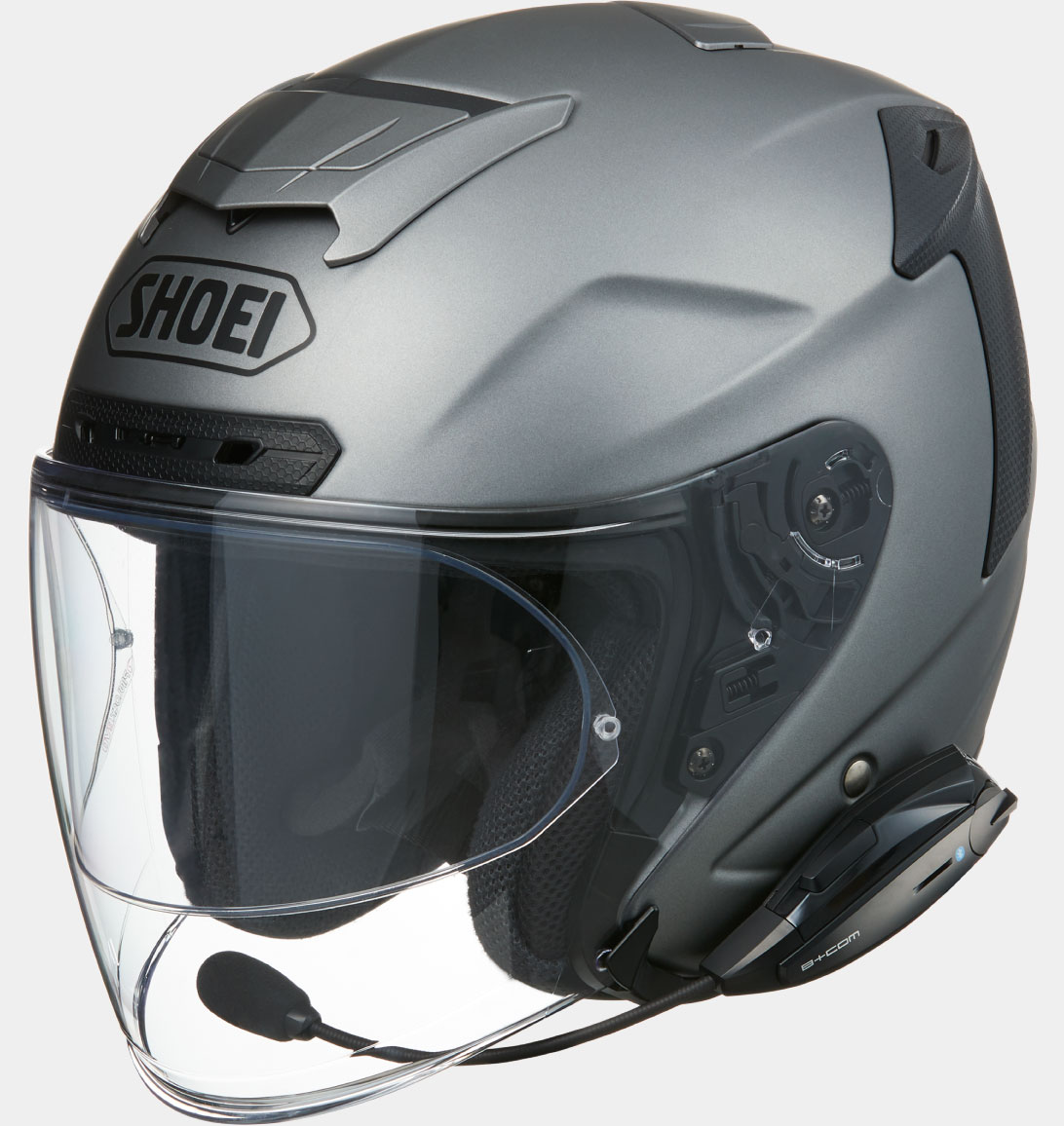 B+COM ONE バイク用インカム ジェットヘルメット取付方法 SHOEI J ...