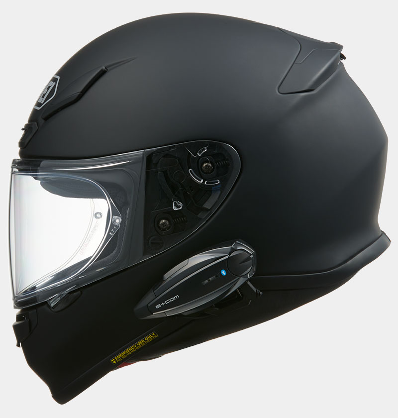 B+COM ONE バイク用インカム フルフェイスヘルメット取付方法 SHOEI Z