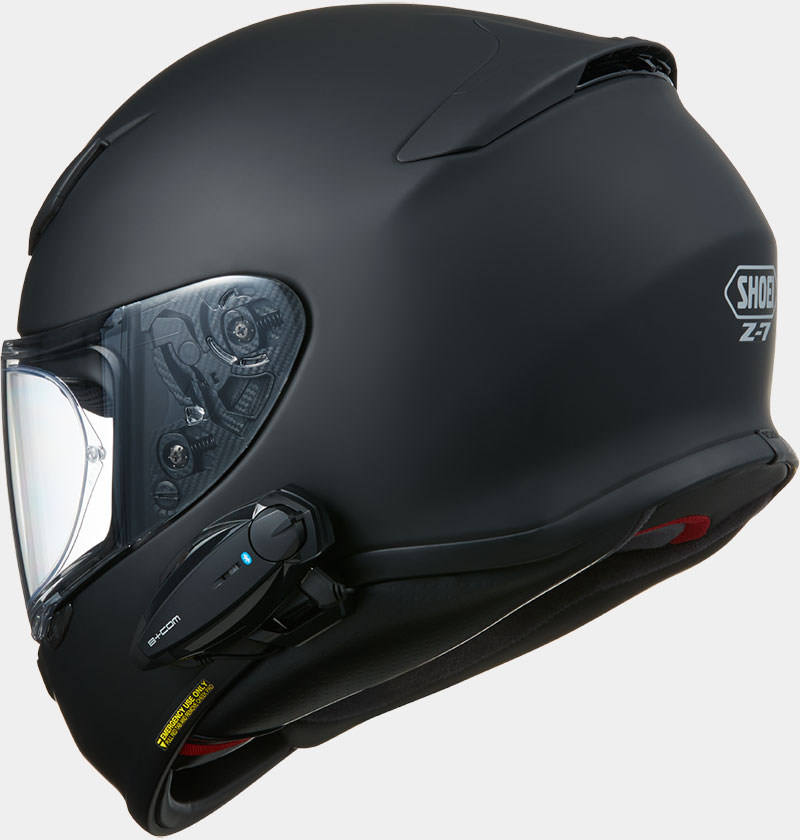 SHOEI Z-7 PERMUTATION ビーコム SB6Xシールドは飛び石擦れがあります