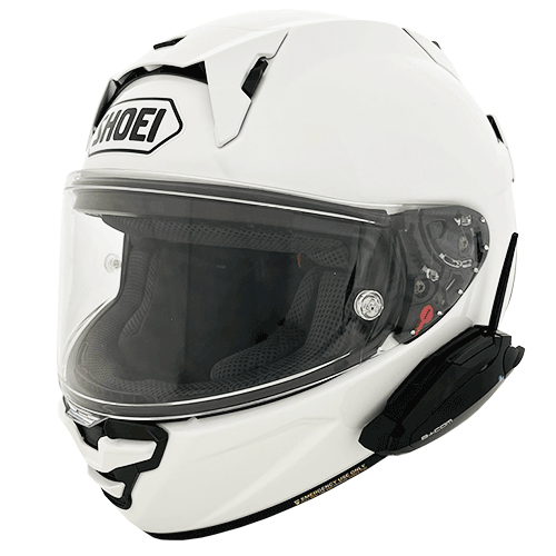 B+COM SB6X バイク用インカム フルフェイスヘルメット取付方法 SHOEI X 