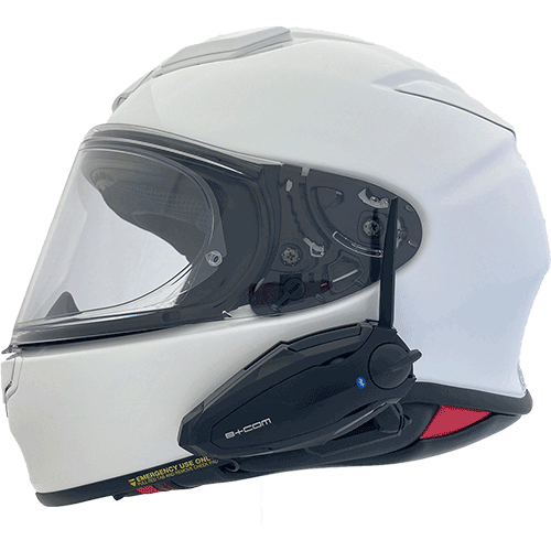 フルフェイスヘルメット＋インカム（SHOEI Z-8，B+COM SB6X 
