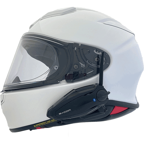 B+COM SB6X バイク用インカム フルフェイスヘルメット取付方法 SHOEI Z ...